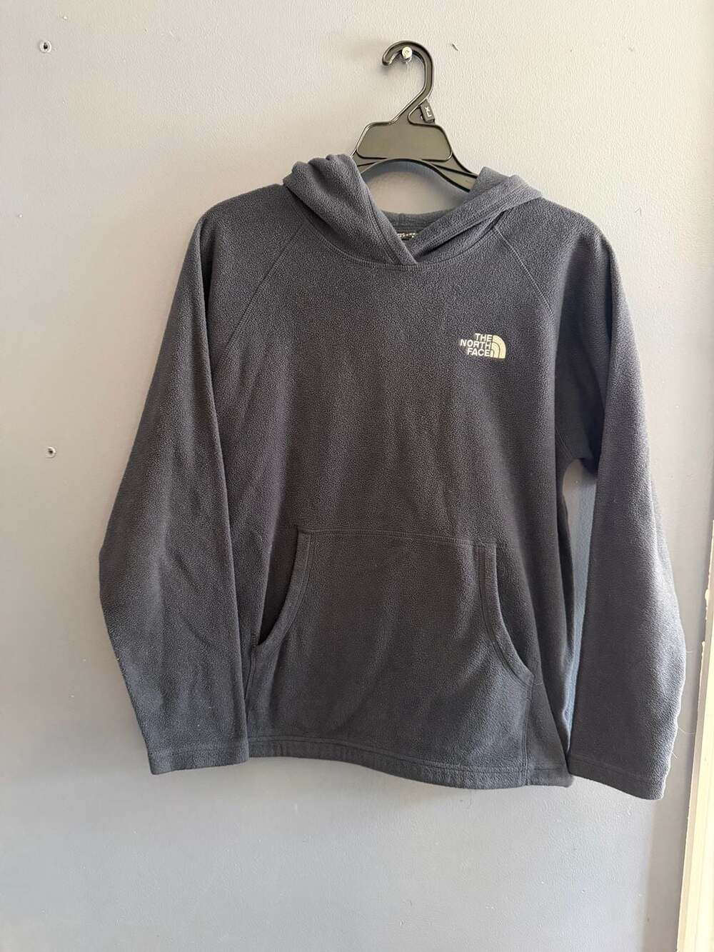 The North Face Boys Large 14/16 Glacier Fleece Pullover Hoodie Black